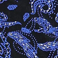 Women's Printed Glitter Knit Twinset Top