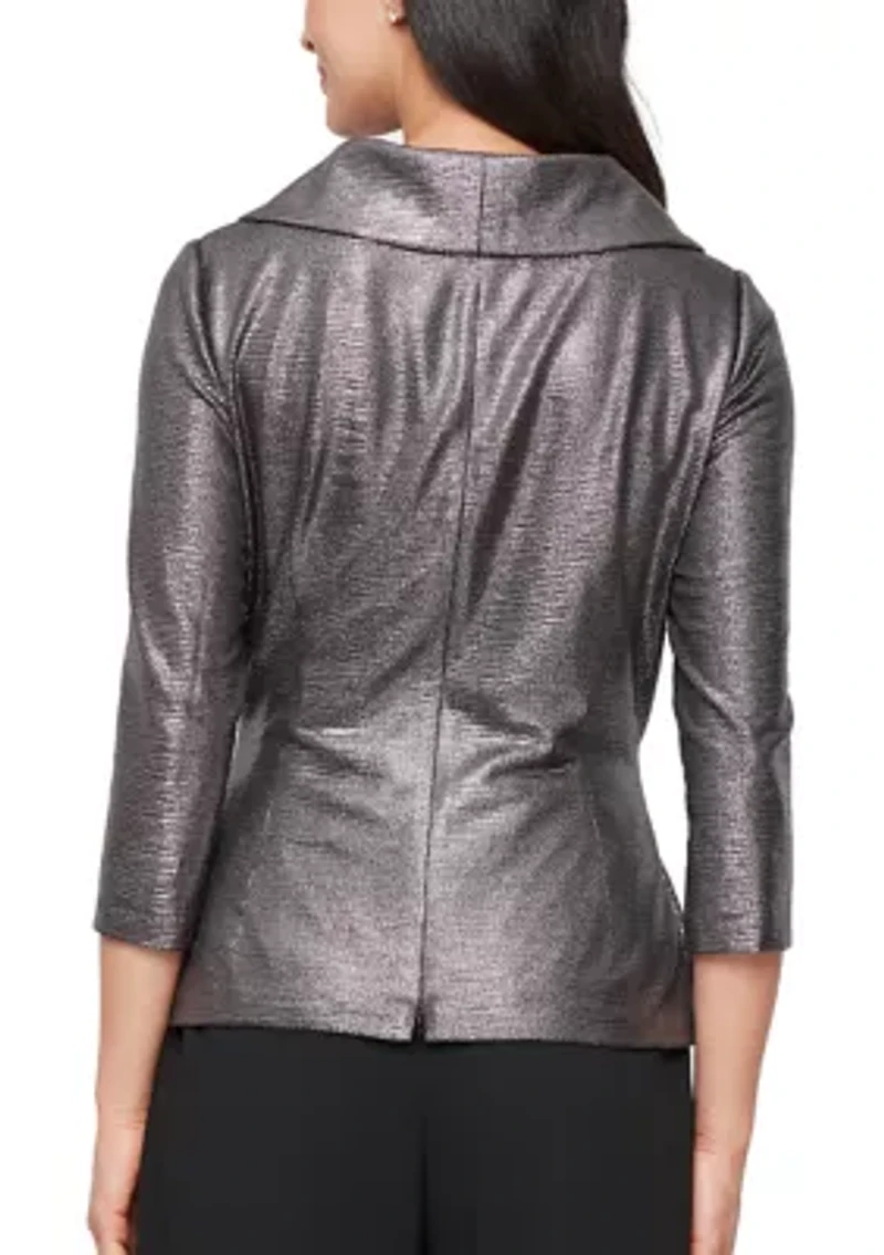 Women's 3/4 Sleeve Blouse With Collar