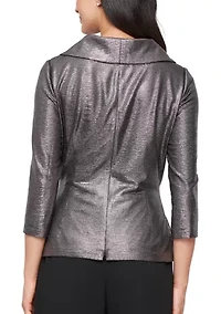 Women's 3/4 Sleeve Blouse With Collar