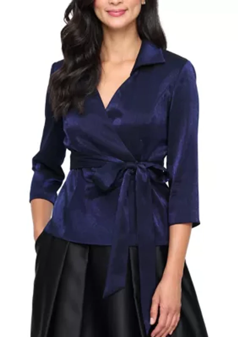 Women's 3/4 Sleeve Shimmer Blouse