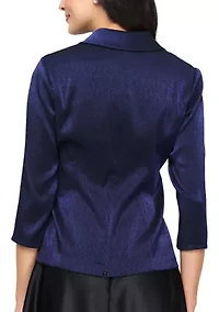 Women's 3/4 Sleeve Shimmer Blouse