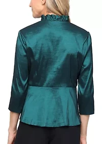 Women's 3/4 Sleeve Stretch Taffeta Blouse