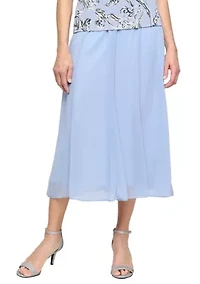 Women's Solid Chiffon Skirt