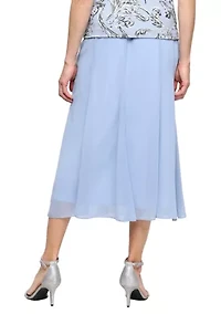 Women's Solid Chiffon Skirt