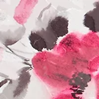 Women's 3/4 Sleeve Printed Chiffon Burnout Blouse