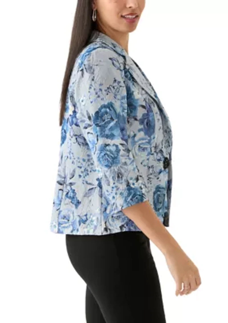 Women's Floral Printed 2Fer Top