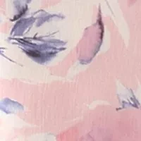 Women's 3/4 Sleeve Shawl Collar Floral Print Organza Top