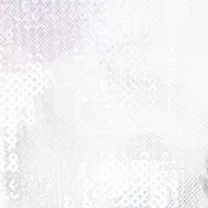 Women's 3/4 Sleeve Printed Sequin Mock Twinset with Jacket