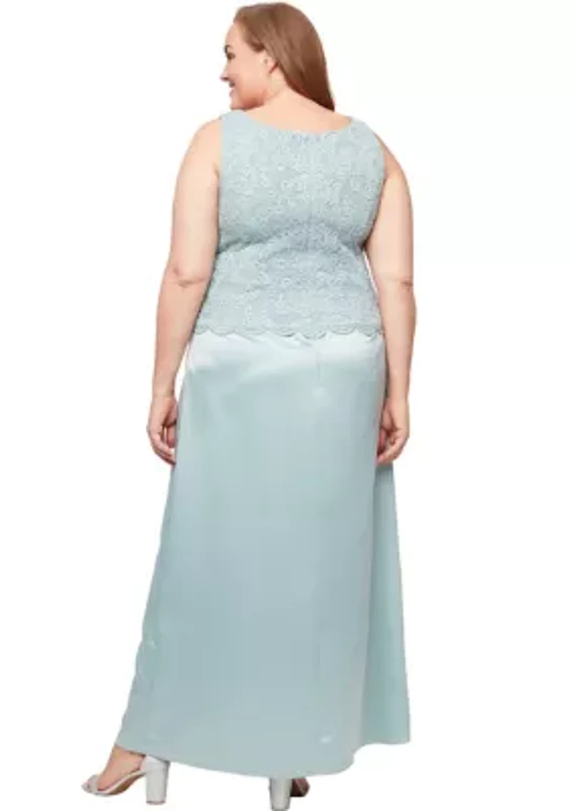 Plus Long Mock Jacket Dress