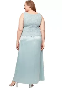 Plus Long Mock Jacket Dress