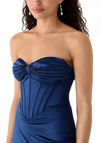 Women's Satin Corset Dress