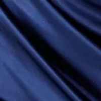 Spaghetti Strap Cowl Neck Side Shirred Wrap Dress