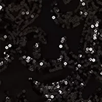 Square Neck Solid Sequin Sheath Dress