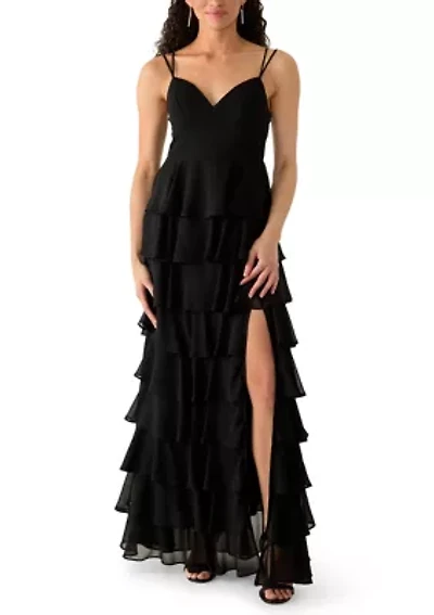 Women's Tiered Ruffle Gown