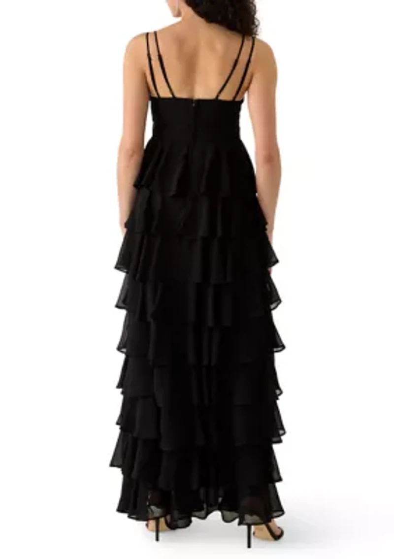 Women's Tiered Ruffle Gown