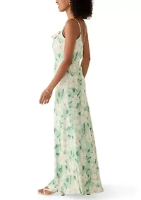 Women's Sleeveless Floral Printed Gown