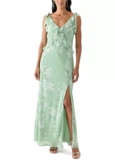 Women's Sleeveless Floral Printed Maxi Dress