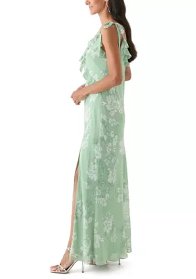 Women's Sleeveless Floral Printed Maxi Dress