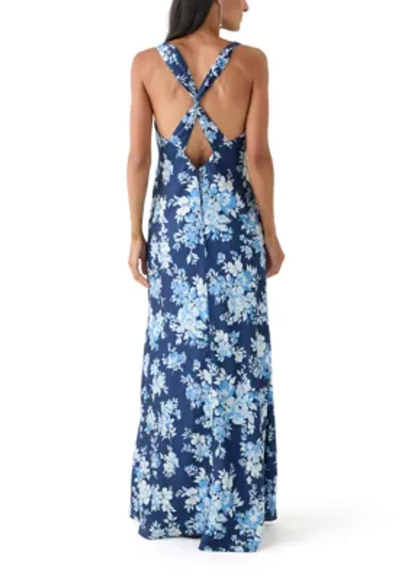 Women's Floral Printed Maxi Dress