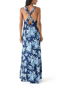 Women's Floral Printed Maxi Dress