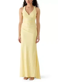 Women's Stretch Shiny Knit Gown