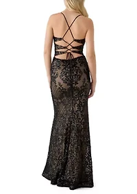 Women's Patterned Sequin Dress