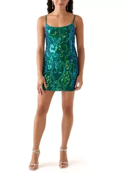 Spaghetti Strap Neck Fitted Dress with Back Tie