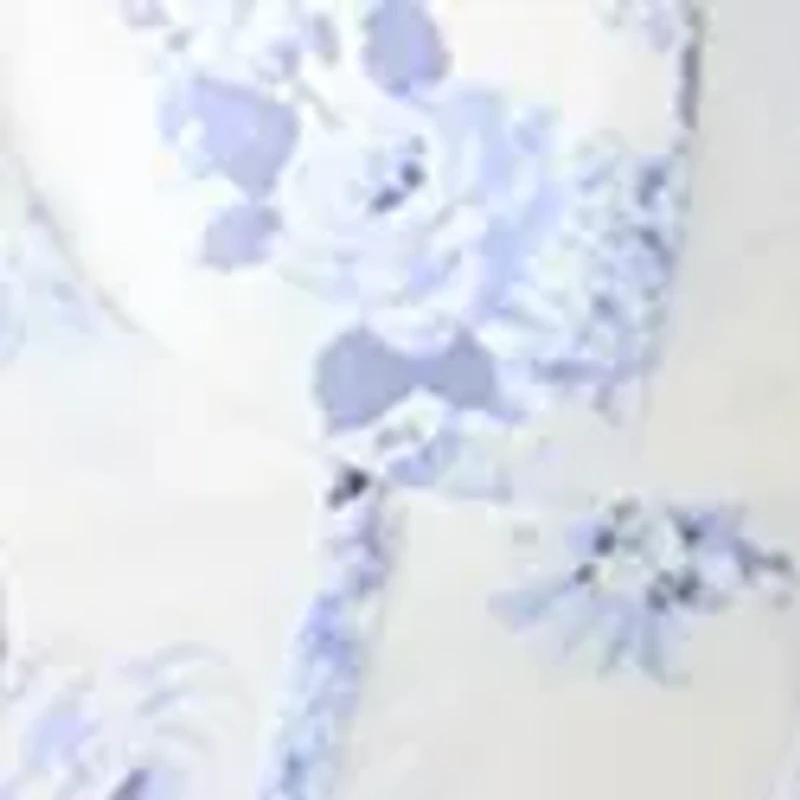 Women's Sleeveless Tie Shoulder Floral Slit Leg Gown