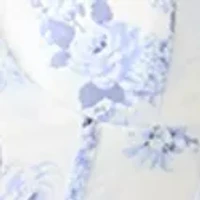 Women's Sleeveless Tie Shoulder Floral Slit Leg Gown