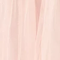 Women's Tie Sleeve Tiered Ruffle Mesh Gown