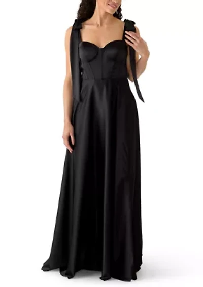 Women's Sweetheart Neck Maxi Dress