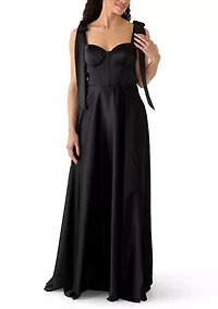 Women's Sweetheart Neck Maxi Dress
