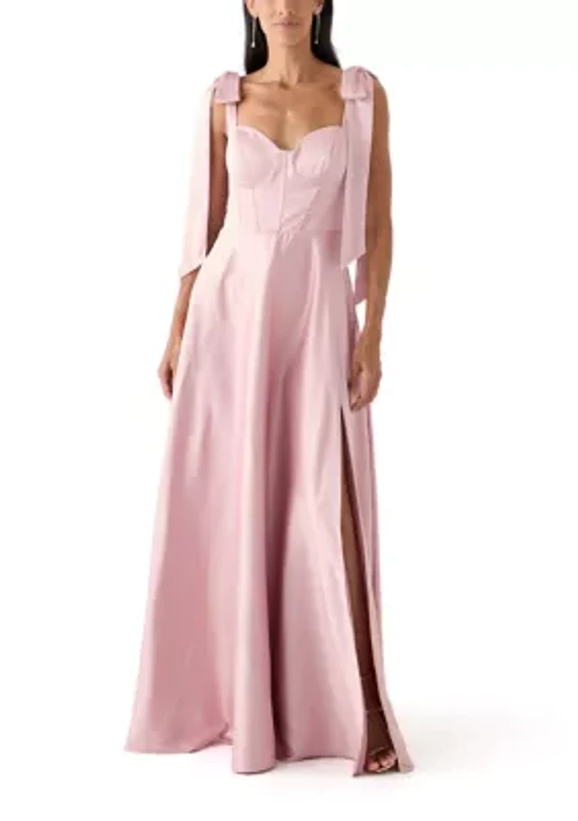 Darlin Women's Sweetheart Neck Maxi Dress The Summit
