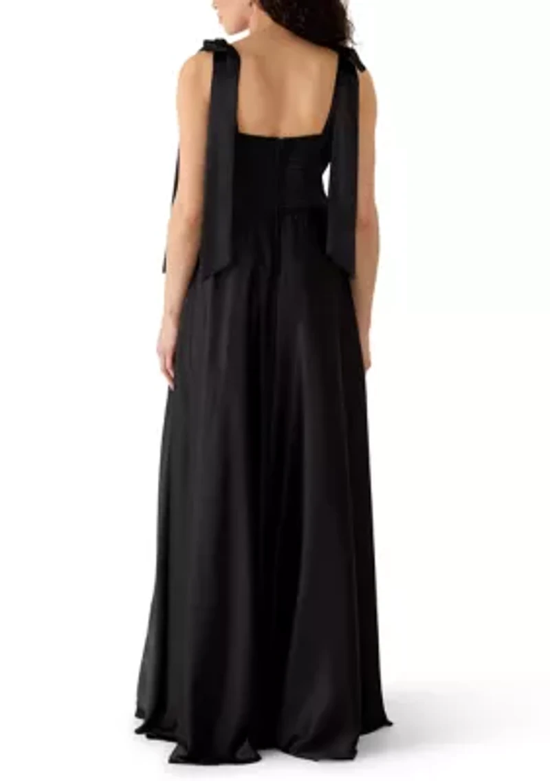 Women's Sweetheart Neck Maxi Dress