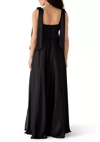 Women's Sweetheart Neck Maxi Dress