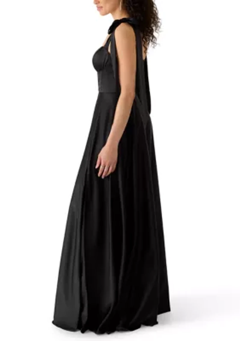 Women's Sweetheart Neck Maxi Dress