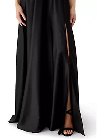 Women's Sweetheart Neck Maxi Dress