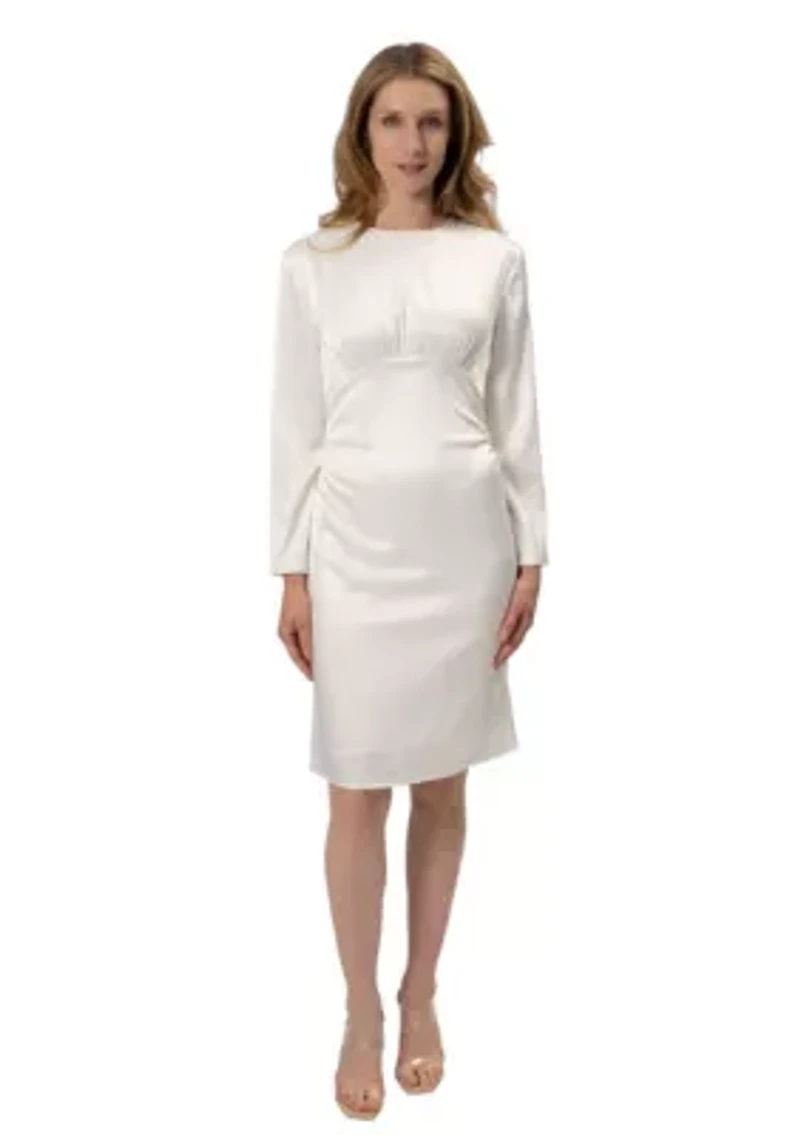 Long Sleeve Seam Short Dress