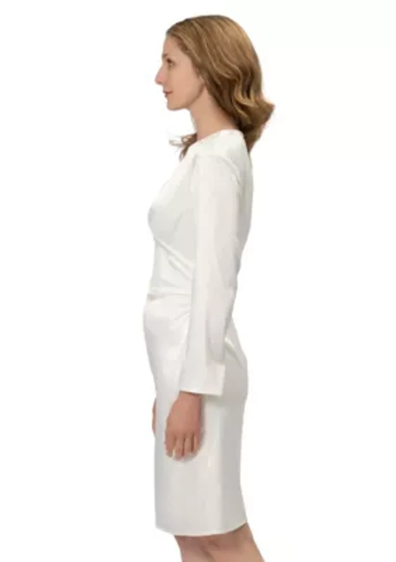 Long Sleeve Seam Short Dress