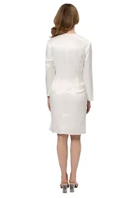 Long Sleeve Seam Short Dress