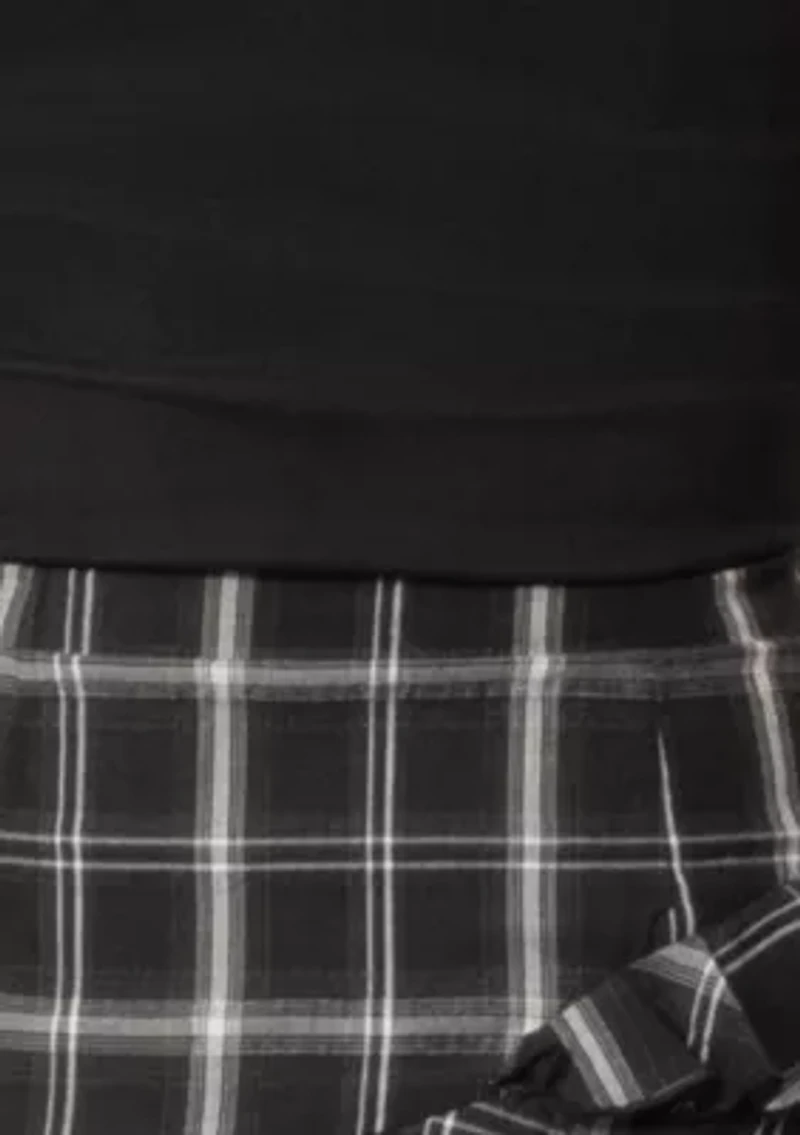 Assymetrical Plaid Dress