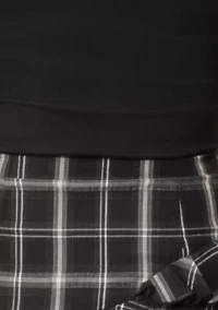 Assymetrical Plaid Dress