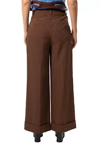 Quinn Pinstripe Wide Leg Pants