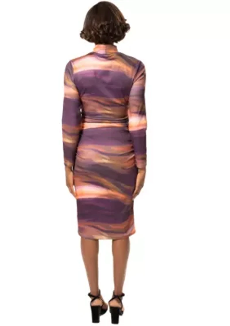 MOCKNECK JERSEY DRESS
