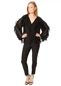 FLYN RUFFLE BLOUSE