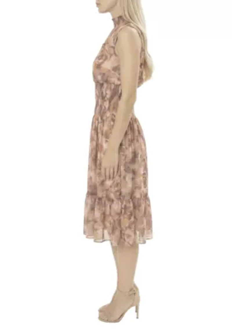 Sleeveless Ruched Dress