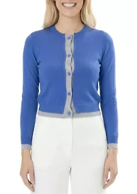 Contrast Trim Cardigan