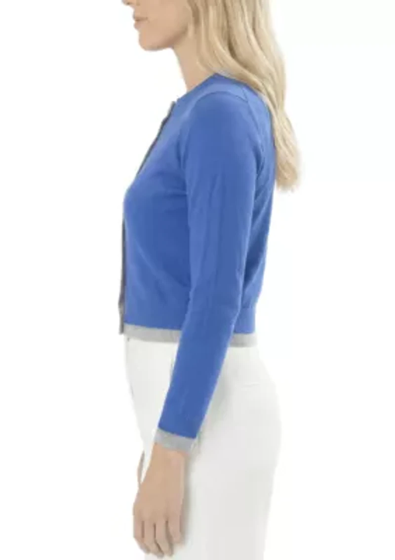 Contrast Trim Cardigan