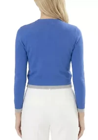 Contrast Trim Cardigan