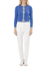 Contrast Trim Cardigan